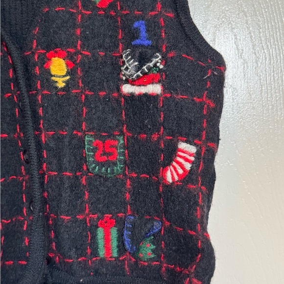 Vintage Cambridge Dry Goods Black Wool Vest - Picture 2 of 6